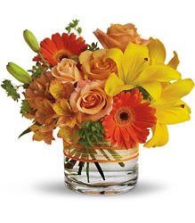 Sunny Siesta - Orange & Yellows  from Olney's Flowers of Rome in Rome, NY